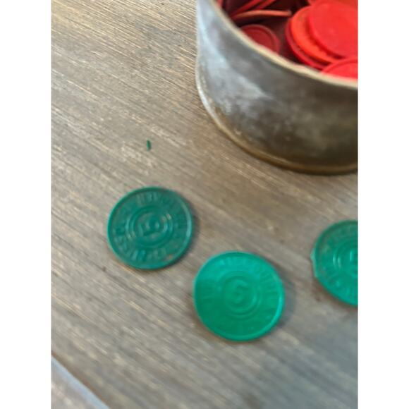 Lot of About 30 Red and 3 Green Missouri Sales Tax Tokens Great Depression - Picture 2 of 4